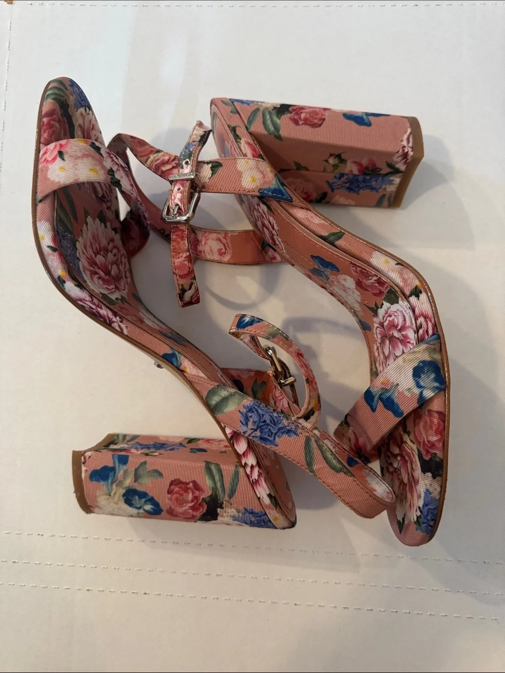 Gianni Bini Pink Floral Heels